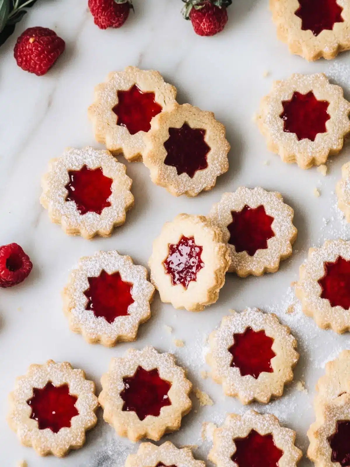 Delicious No-Chill Linzer Cookies with Jam and Almond Flour 4 Linzer Cookies