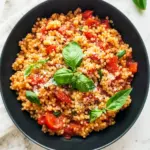 Easy Healthy One-Pan Couscous with Garlic, Tomato and Basil 6 Healthy One-Pan Couscous With Garlic, Tomato and Basil
