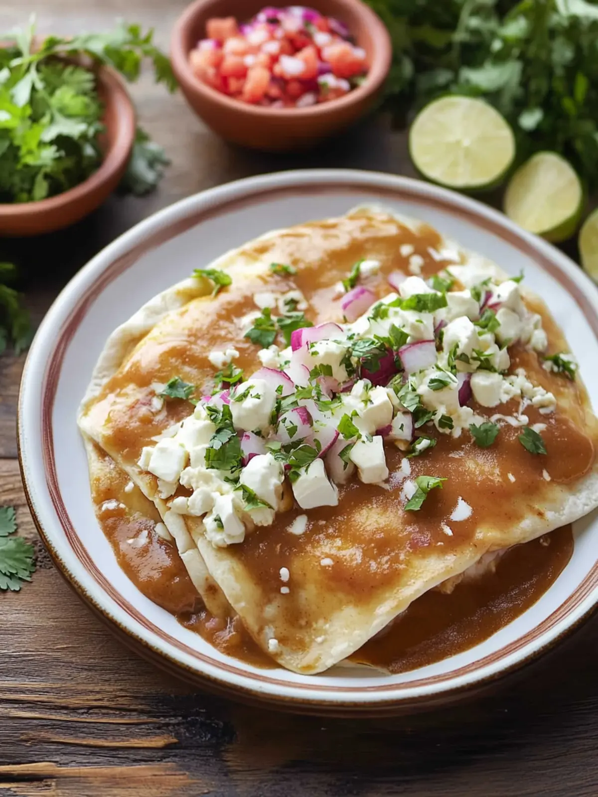 Savory Enfrijoladas: Quick Vegetarian Delight at Home 2 Enfrijoladas