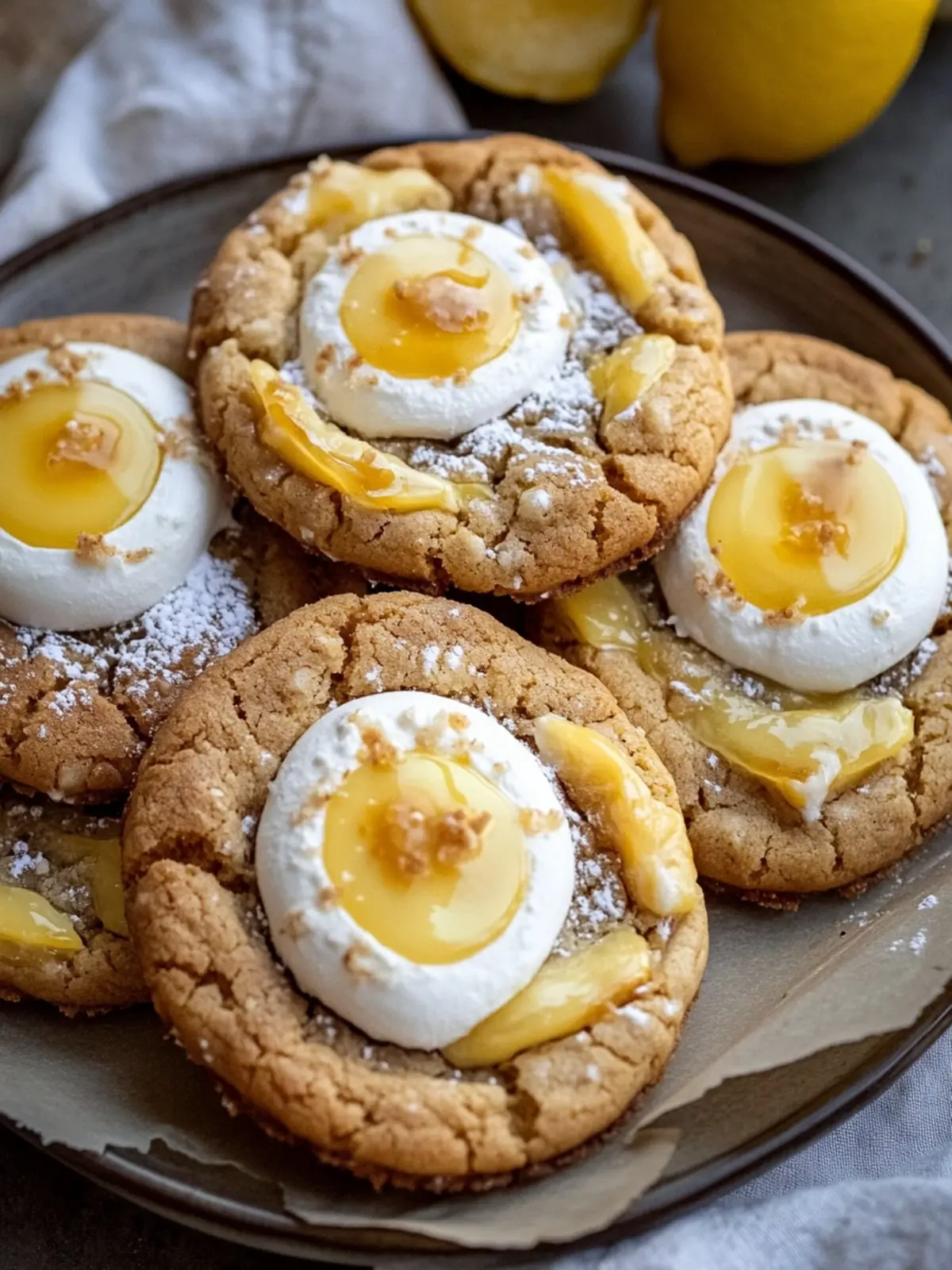 Lemon S'mores Cookies