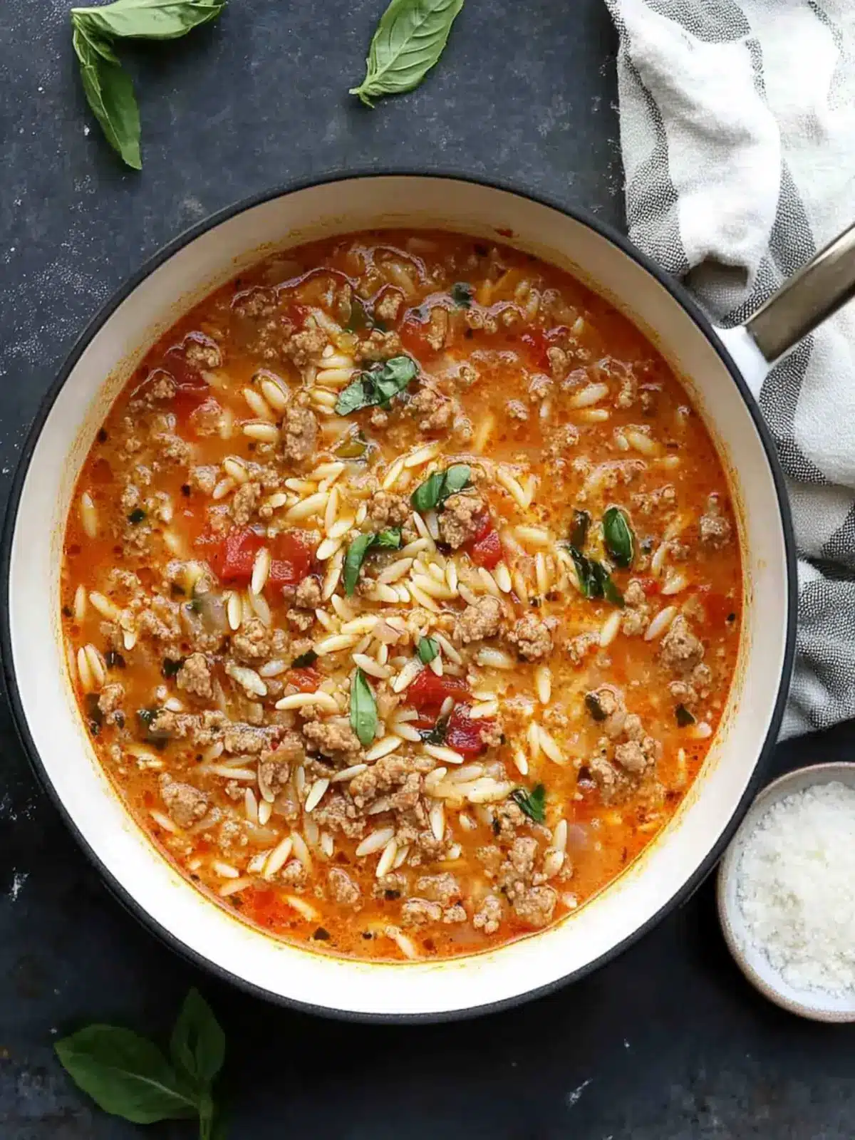 Warm Up with Hearty Italian Sausage Orzo Soup Tonight 2 Italian Sausage Orzo Soup
