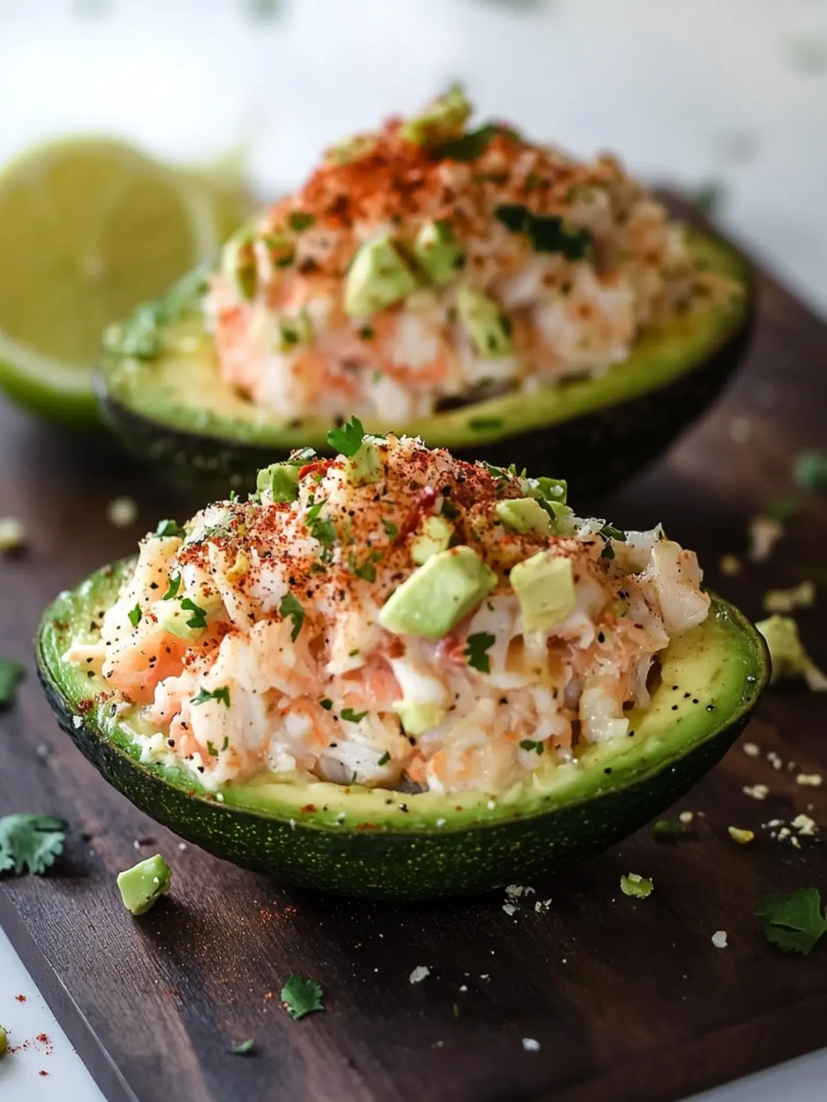 California Spicy Crab Stuffed Avocado: Quick Keto Delight 3 California Spicy Crab Stuffed Avocado