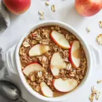 Creamy Apple Baked Oatmeal with Luscious Vegan Caramel Sauce 6 Creamy Apple Baked Oatmeal