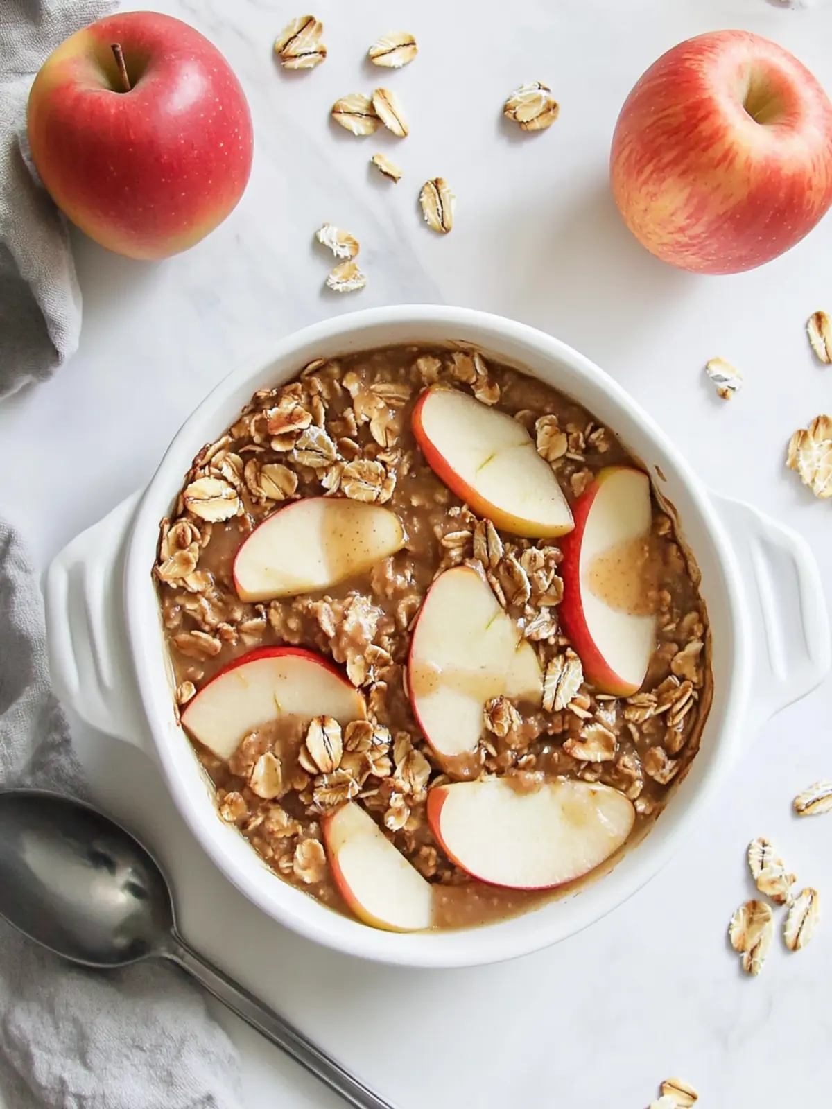 Creamy Apple Baked Oatmeal with Luscious Vegan Caramel Sauce 5 Creamy Apple Baked Oatmeal