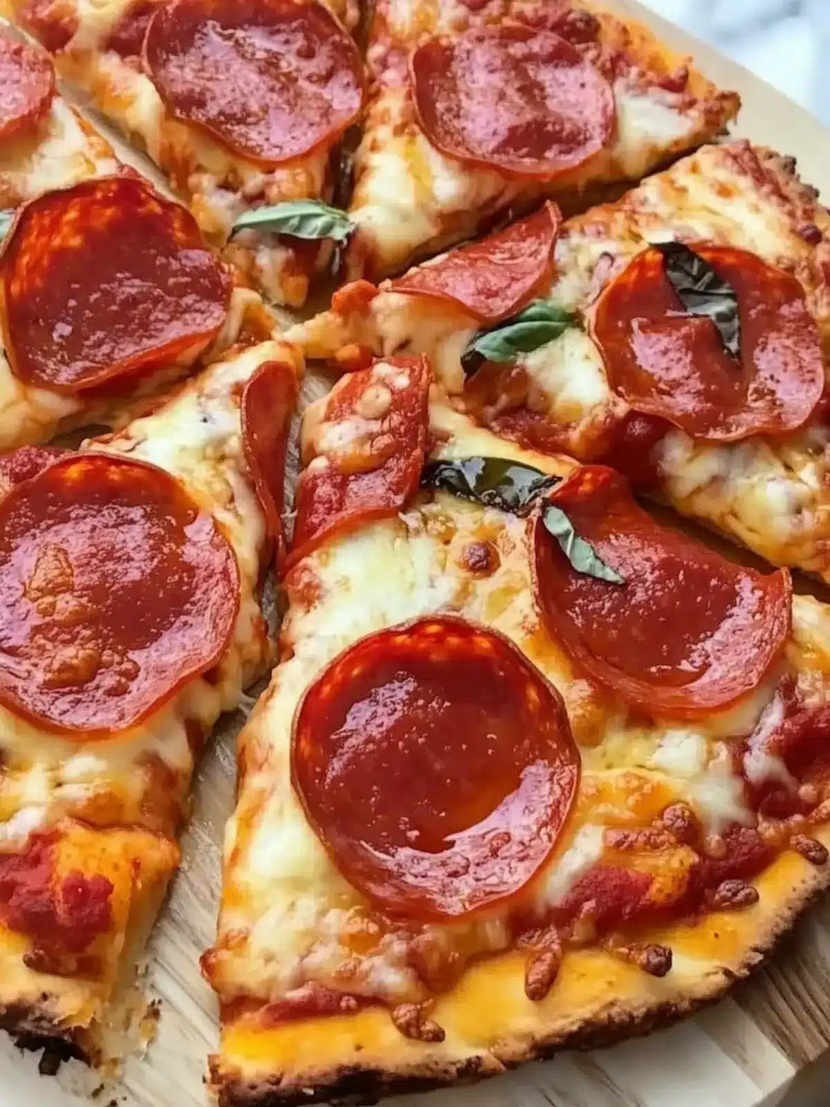 Low-Carb Stuffed Crust Pizza