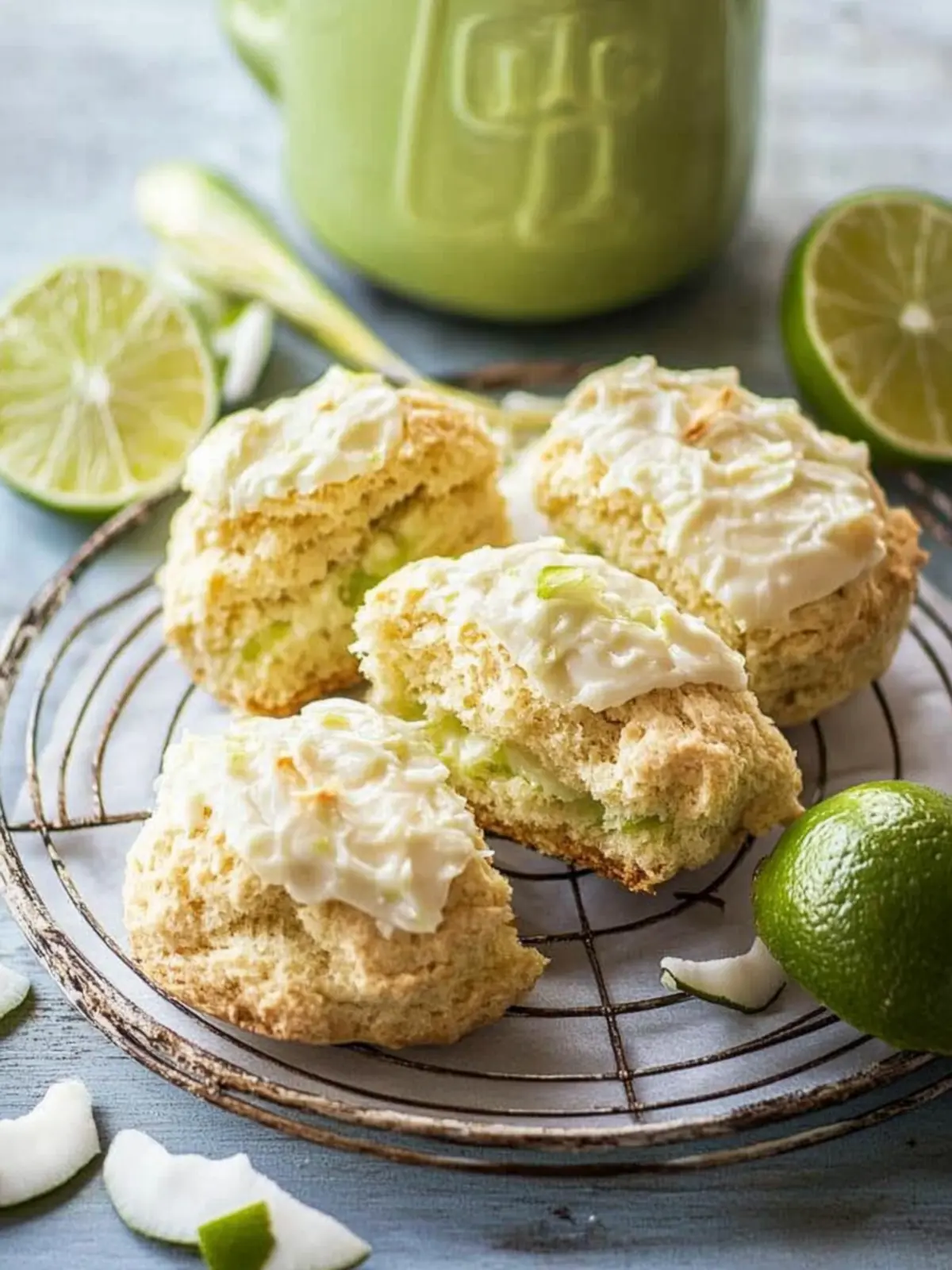 Coconut Scones with Lime