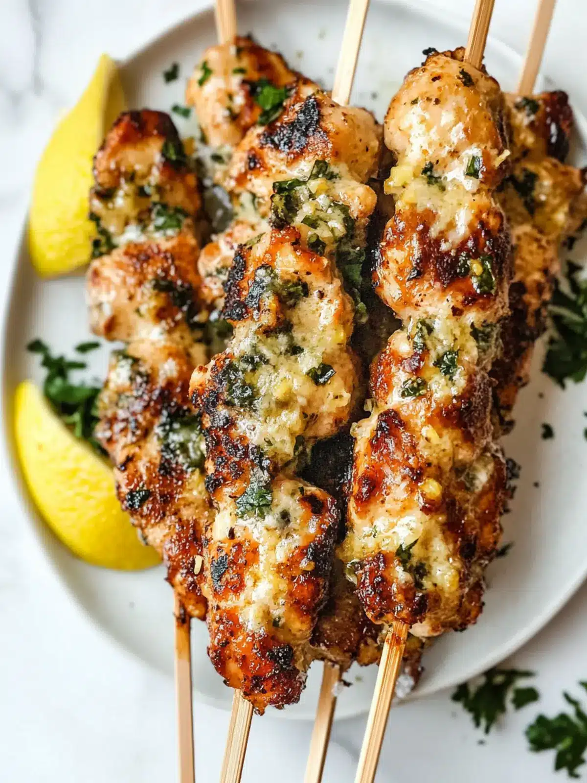 Succulent Garlic Parmesan Chicken Skewers to Liven Up Dinner 4 Garlic Parmesan Chicken Skewers