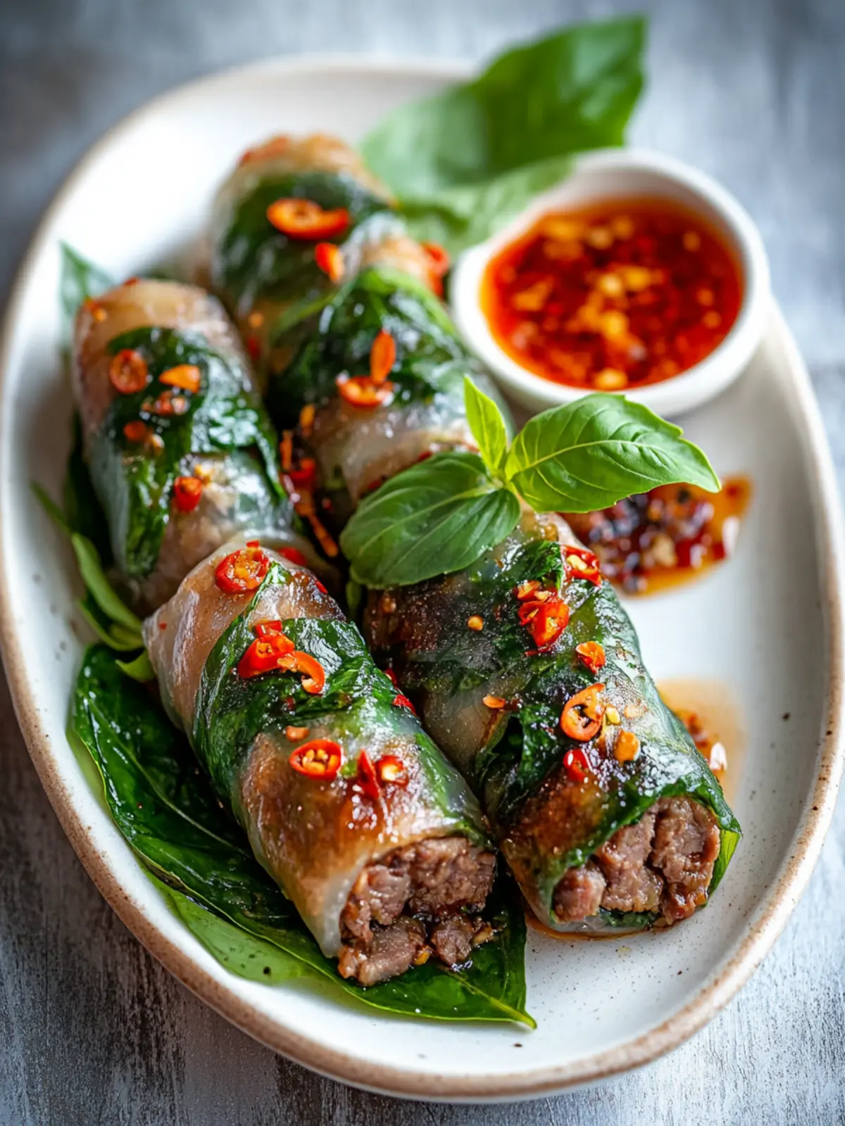 Golden Crispy Thai Basil Beef Rolls in Under 30 Minutes 5 Golden Crispy Thai Basil Beef Rolls