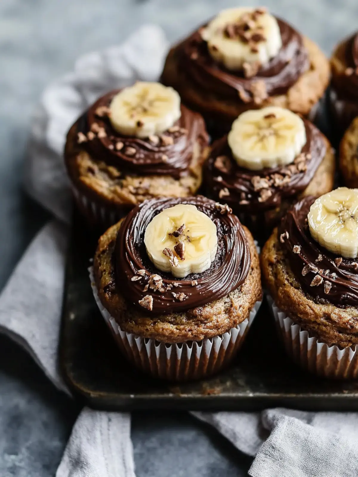 Banana Nutella Muffins