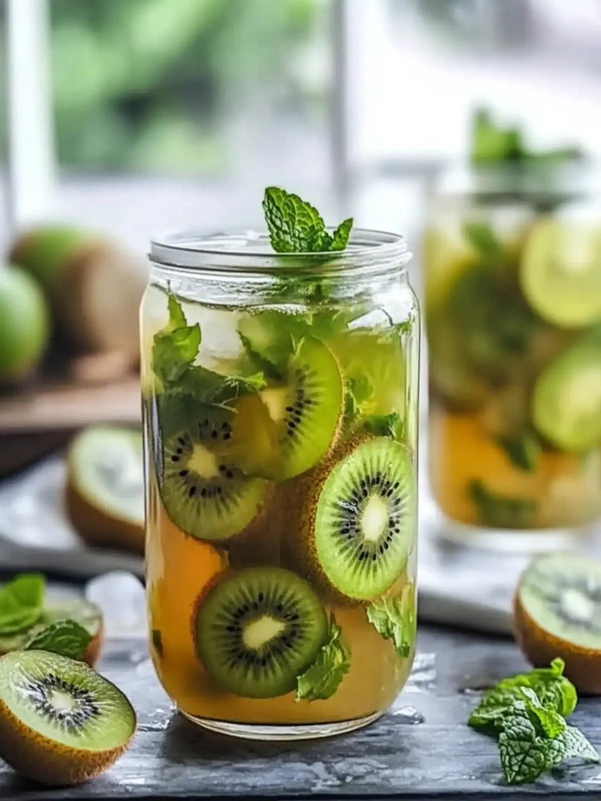 Kiwi Mint Cold Brew Green Tea for Ultimate Summer Refreshment 4 Kiwi Mint Cold Brew Green Tea