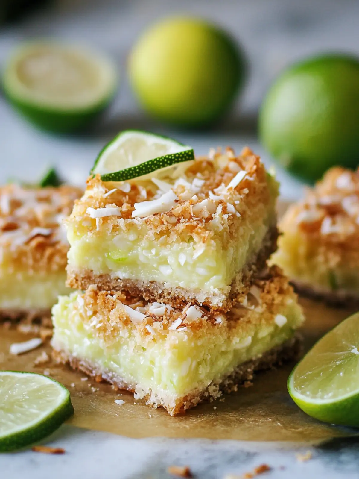 Indulge in Zesty Coconut Lime Bars for Summer Bliss 5 Coconut Lime Bars