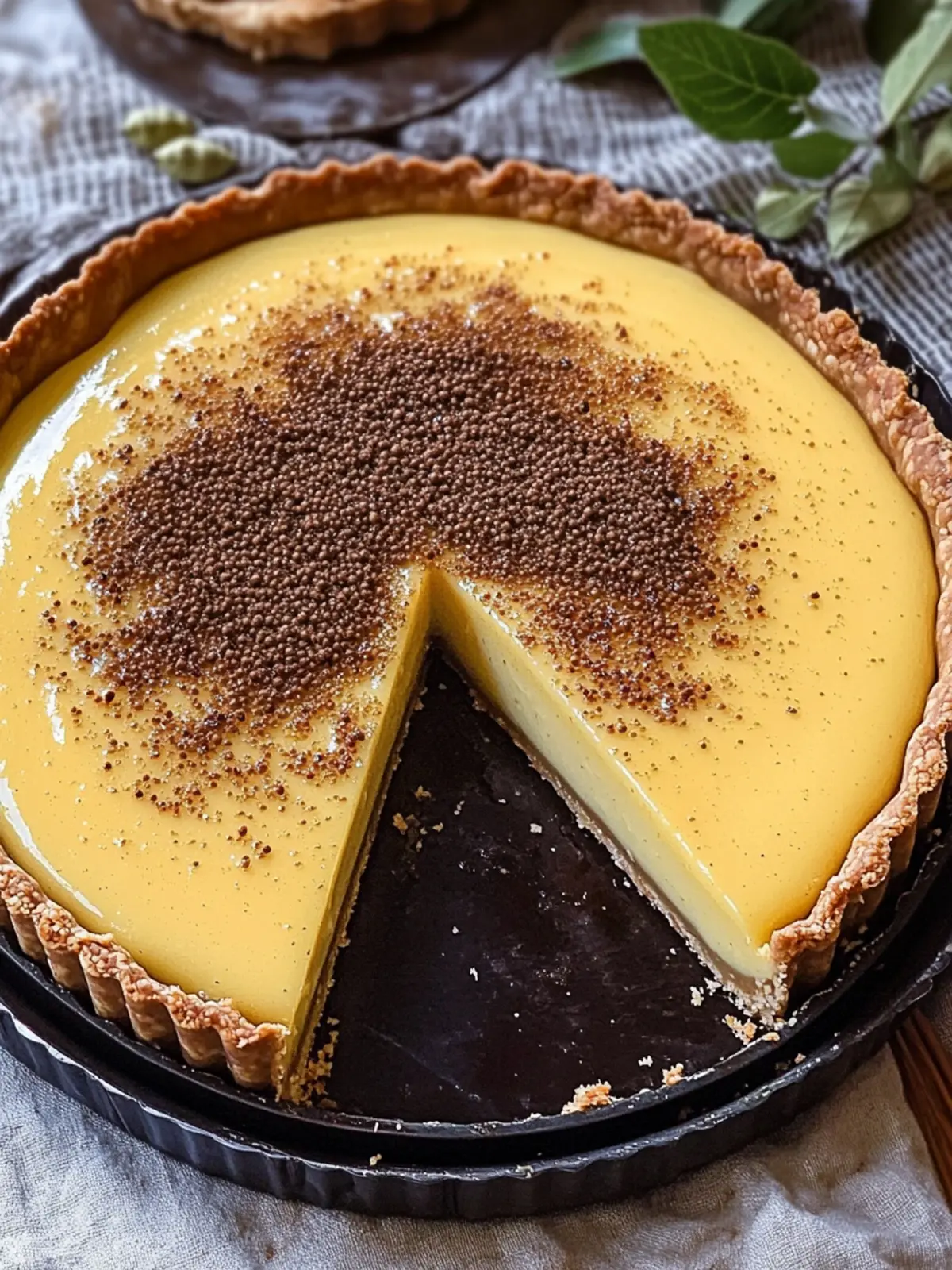 Creamy Vanilla Cardamom Custard Tart for Cozy Indulgence 2 Vanilla Cardamom Custard Tart