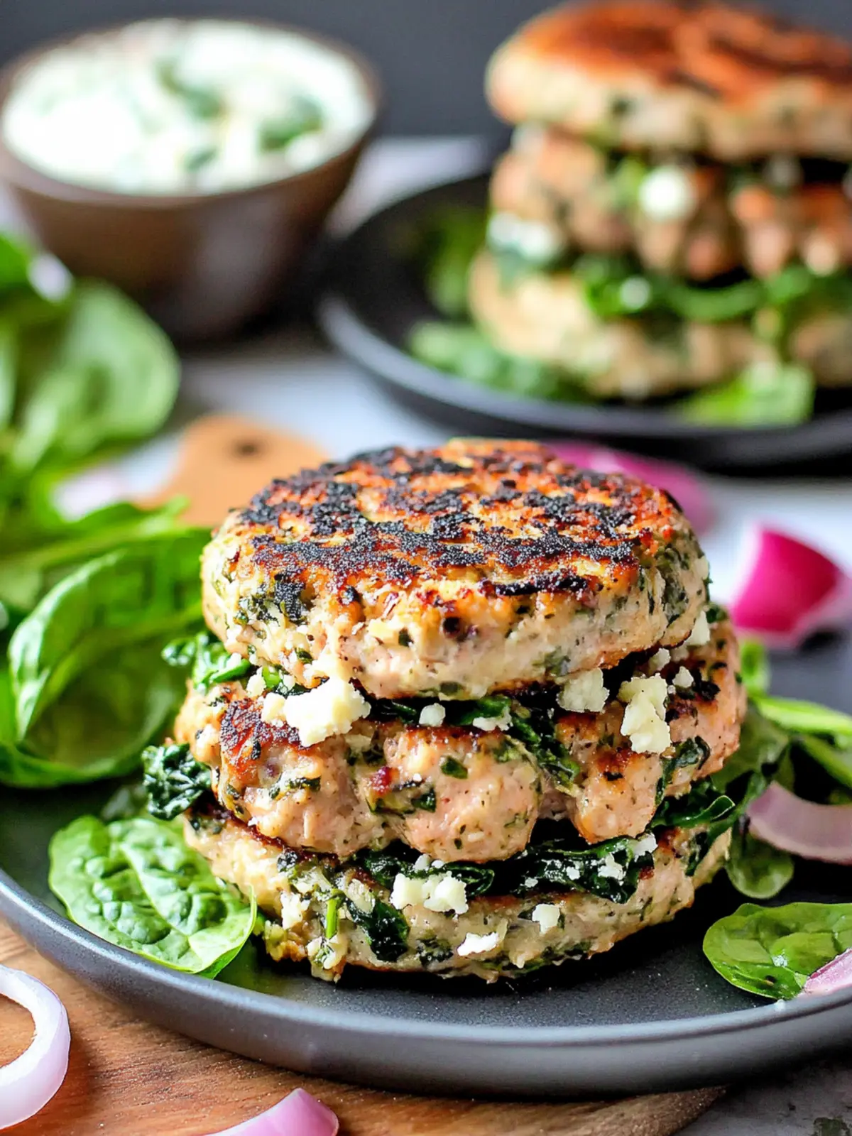 Keto Spinach Feta Turkey Burgers That Will Wow Your Tastebuds 2 Keto Spinach Feta Turkey Burgers
