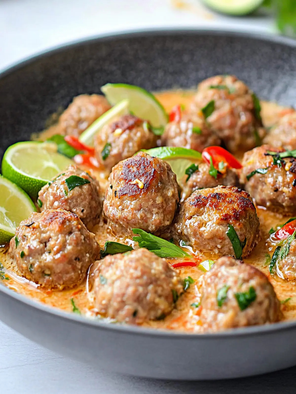 Keto Thai Meatballs in Creamy Curry Sauce You’ll Love 3 Keto Thai Meatballs
