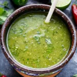 Zesty Green Enchilada Sauce with Roasted Tomatillos Bliss 9 Green Enchilada Sauce