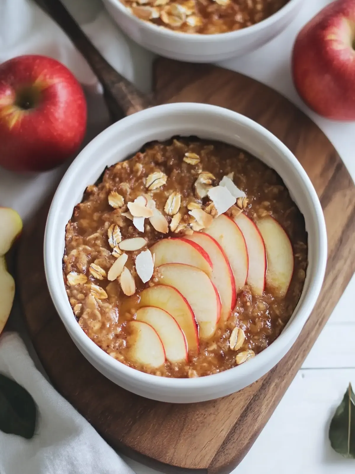 Creamy Apple Baked Oatmeal with Luscious Vegan Caramel Sauce 2 Creamy Apple Baked Oatmeal