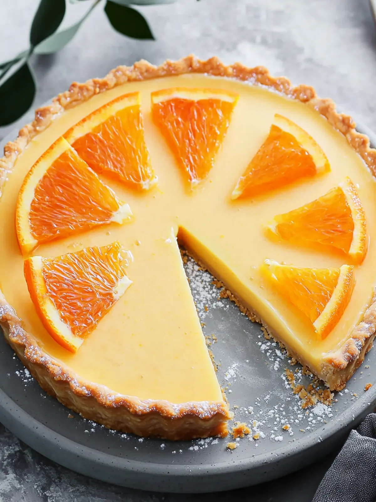 Irresistible French Orange Tart for Cozy Winter Gatherings 5 French Orange Tart
