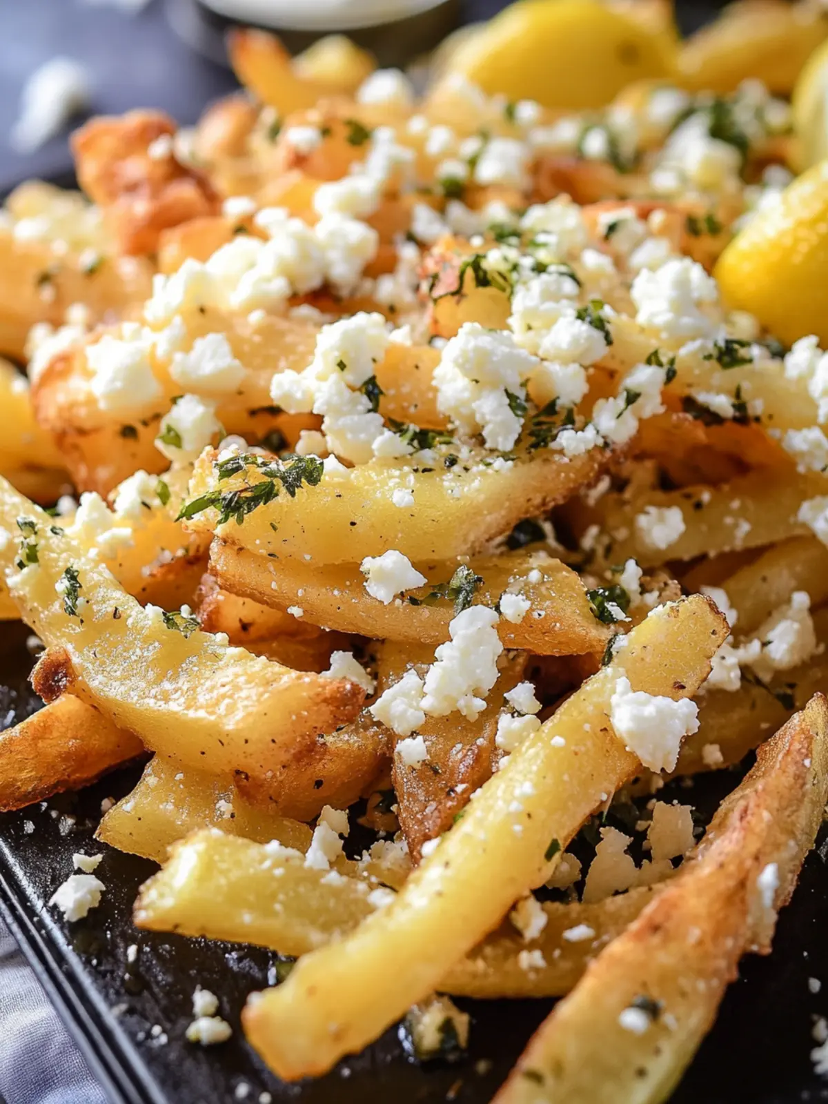 Savor These Greek Lemon Feta Fries for Ultimate Flavor Bliss 4 Greek Lemon Feta Fries
