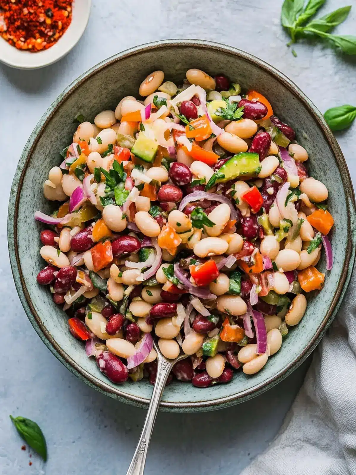 Delicious Italian Grinder Bean Salad Packed with Flavor 3 Italian Grinder Bean Salad