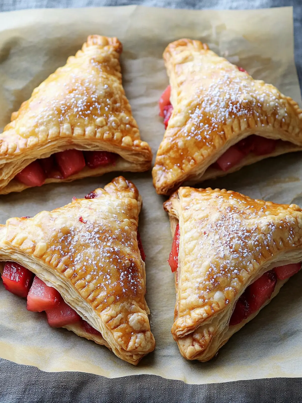 Irresistible Strawberry Rhubarb Turnovers for Sweet Moments 3 Strawberry Rhubarb Turnovers
