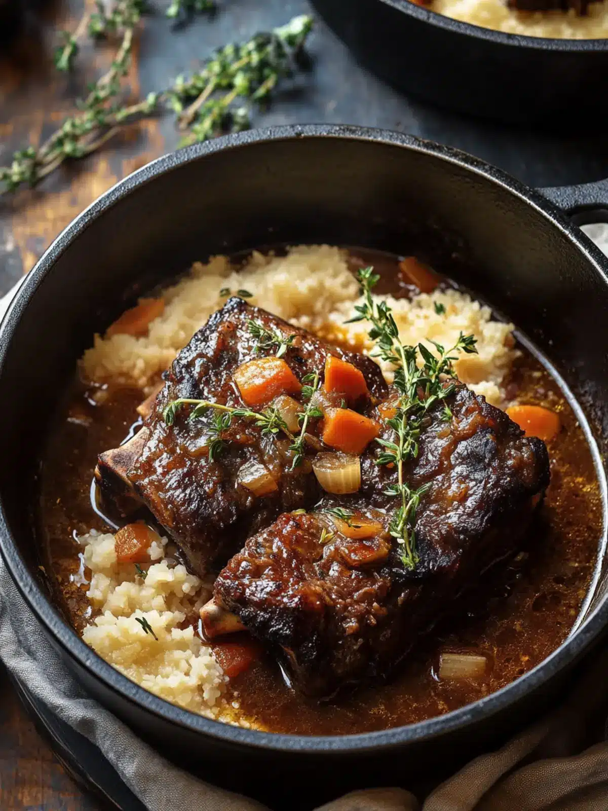 Flavorful Beef Short Ribs in Dutch Oven for Cozy Evenings 2 Flavorful Beef Short Ribs in Dutch Oven