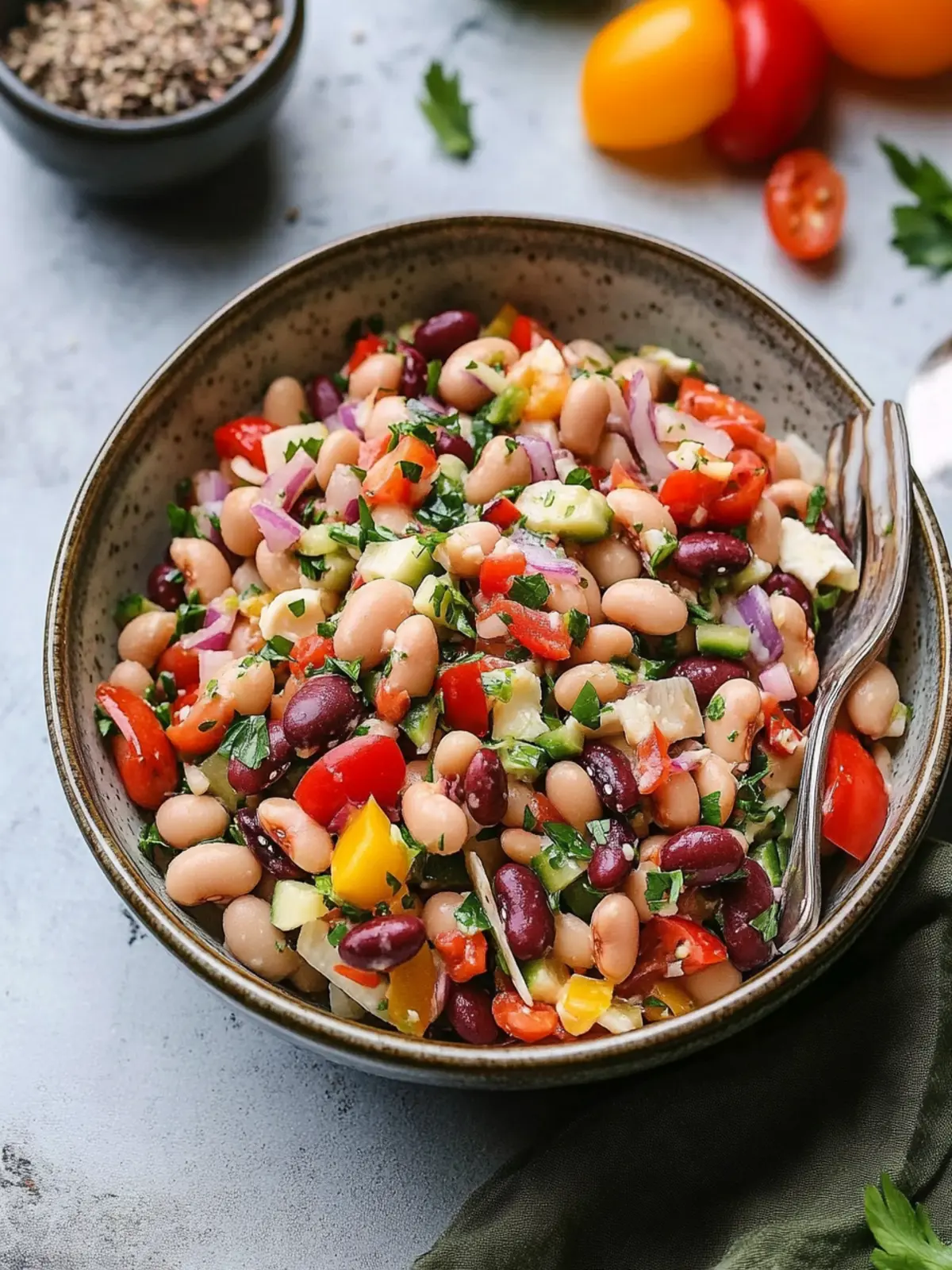 Delicious Italian Grinder Bean Salad Packed with Flavor 4 Italian Grinder Bean Salad
