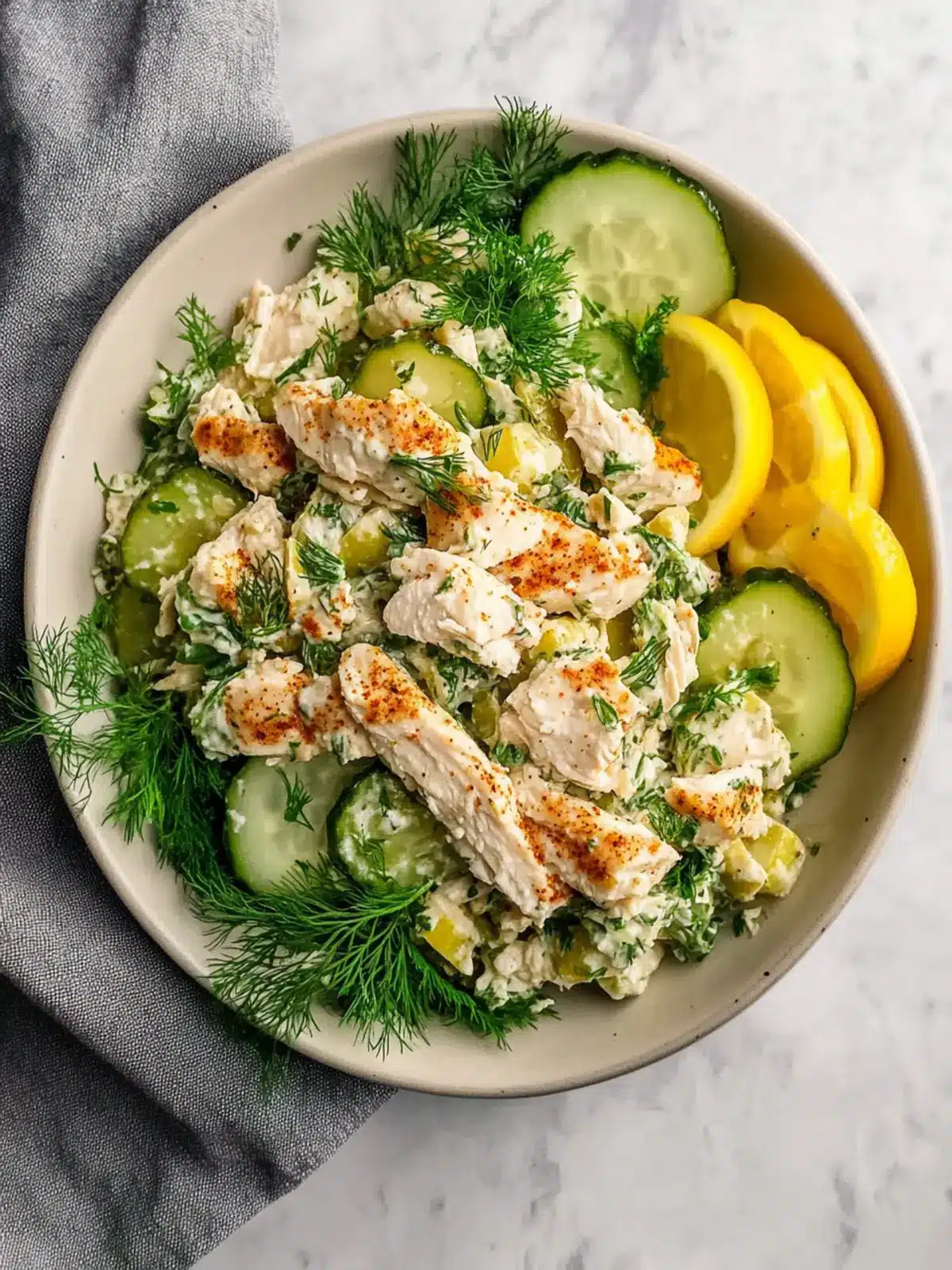 High-Protein Dill Pickle Chicken Salad for Quick Meal Prep 2 High-Protein Dill Pickle Chicken Salad