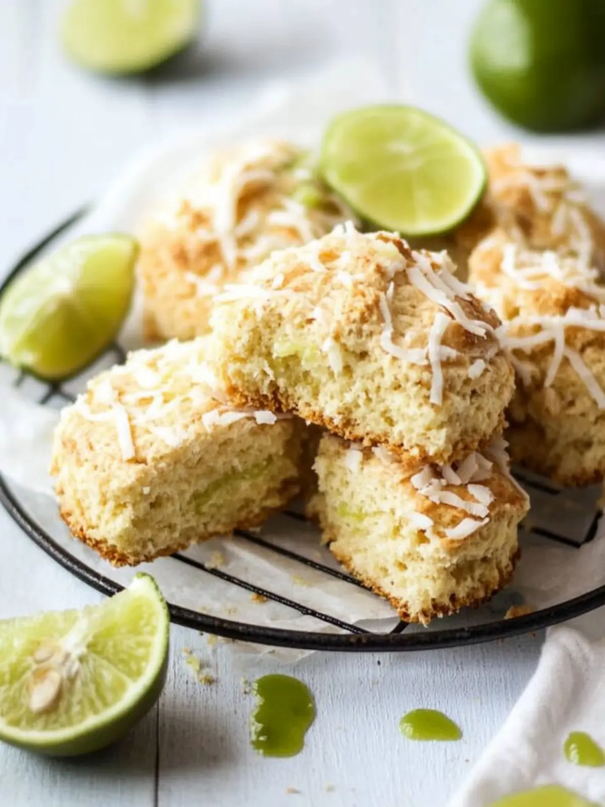 Coconut Scones with Lime – A Tropical Twist You’ll Love 3 Coconut Scones with Lime