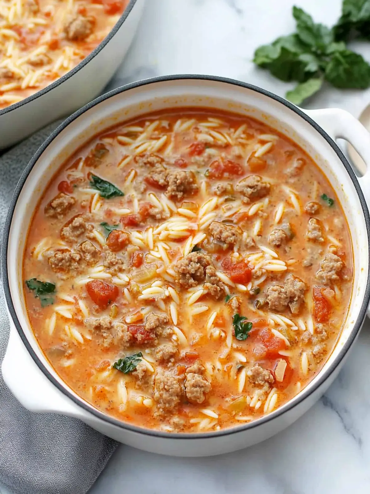 Warm Up with Hearty Italian Sausage Orzo Soup Tonight 3 Italian Sausage Orzo Soup