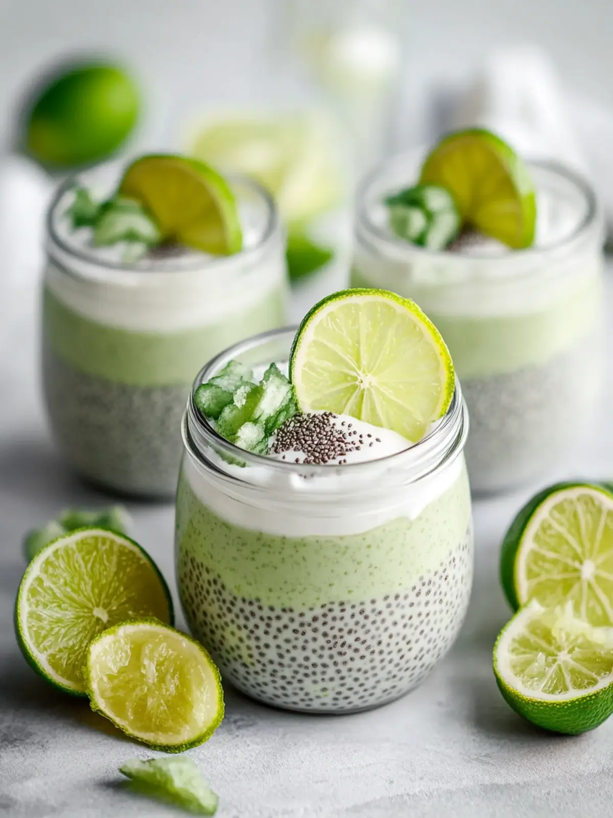 Indulge in Key Lime Pie Chia Pudding - Guilt-Free Treat! 3 Key Lime Pie Chia Pudding