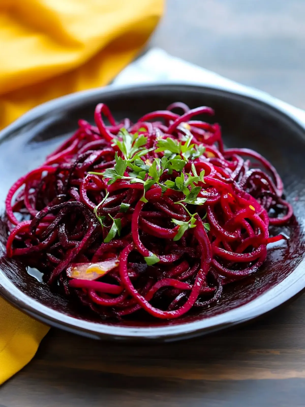 Roasted Spiralized Beets with Honey Mustard Vinaigrette Delight 3 Roasted Spiralized Beets with Honey Mustard Vinaigrette