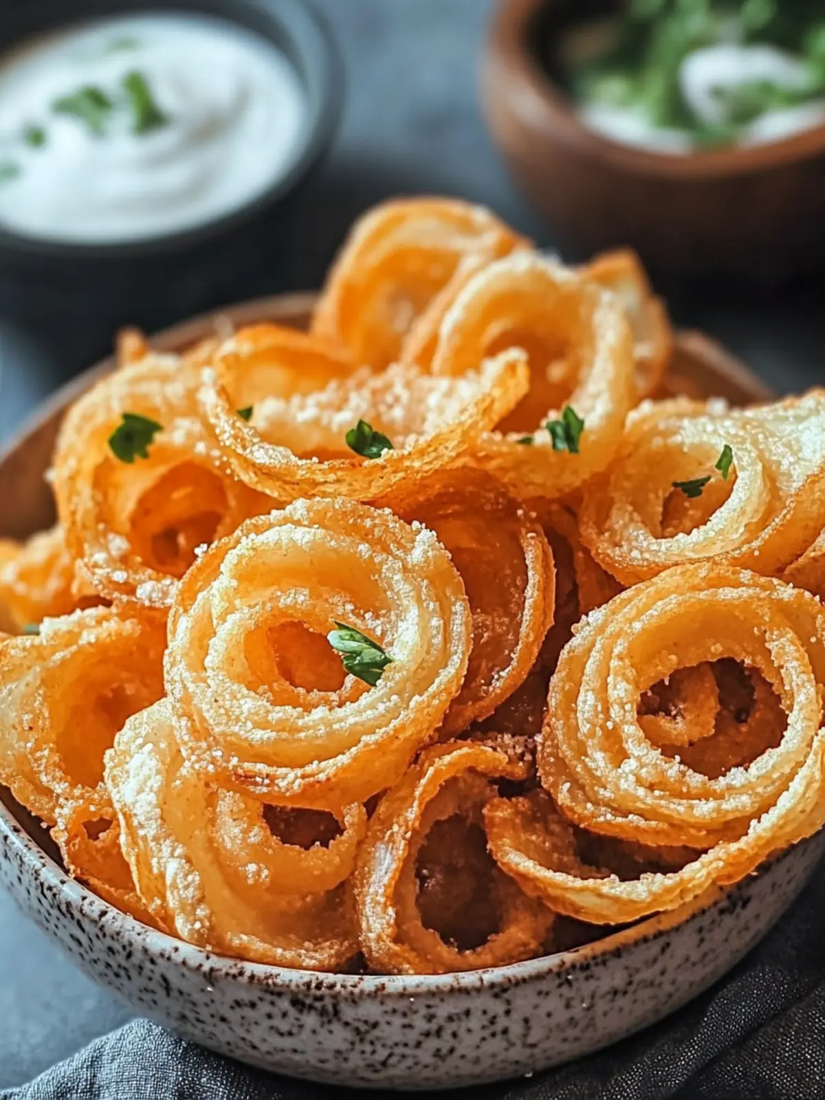 Crispy Onion Ring Chips