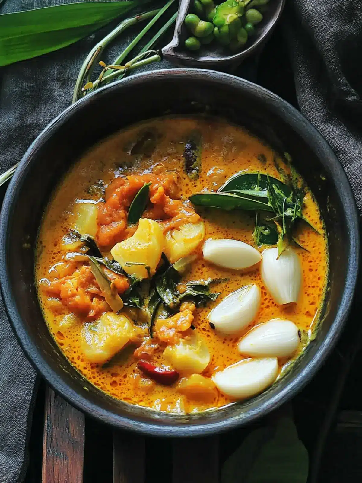 Creamy Sri Lankan Garlic Curry Recipe You'll Love to Make 3 Garlic curry(Sri Lankan).