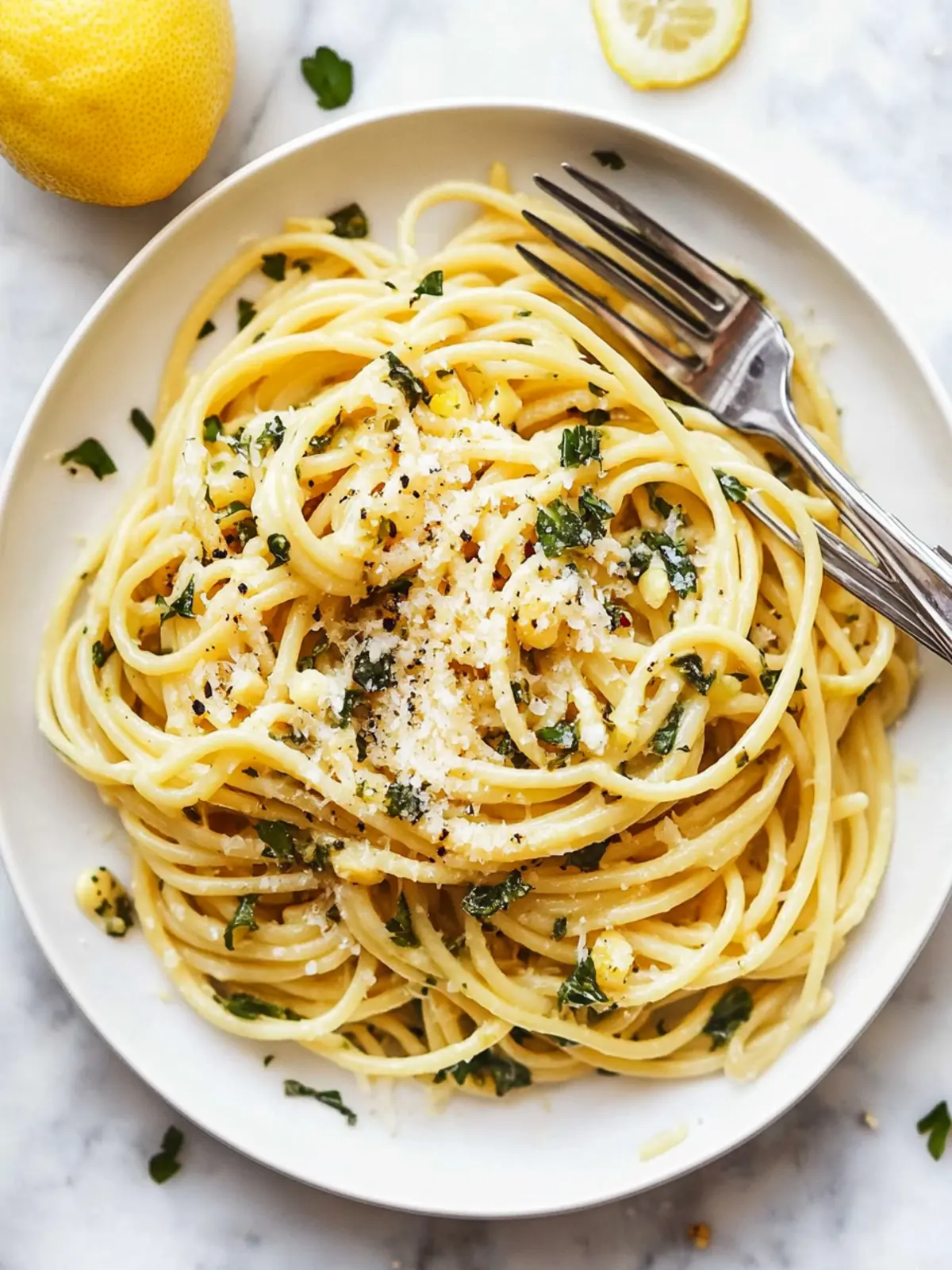 Easy 20 Minute Lemon Garlic Pasta That Will Brighten Your Day 4 Easy 20 Minute Lemon Garlic Pasta