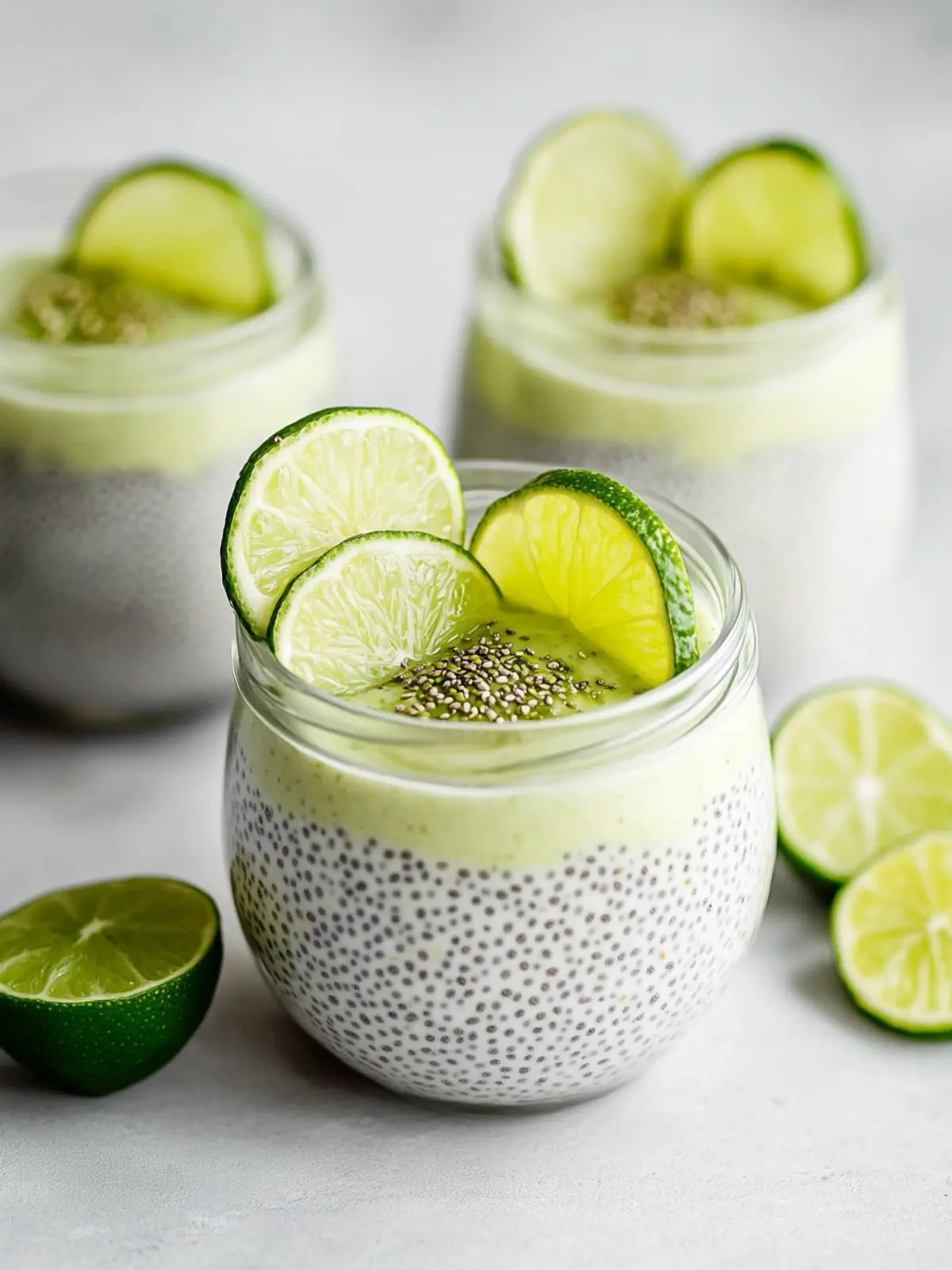 Indulge in Key Lime Pie Chia Pudding - Guilt-Free Treat! 2 Key Lime Pie Chia Pudding