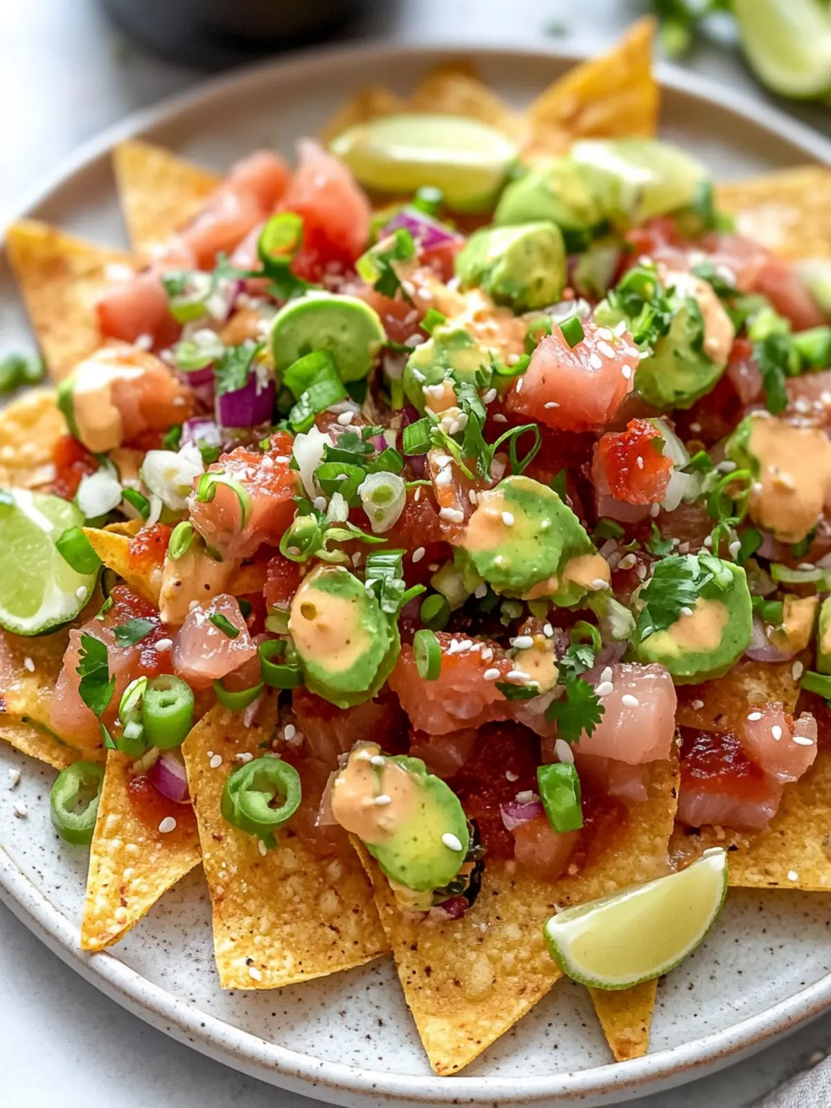 Tuna Poke Nachos: A Fresh Twist on Game Night Snacks 5 Tuna Poke Nachos
