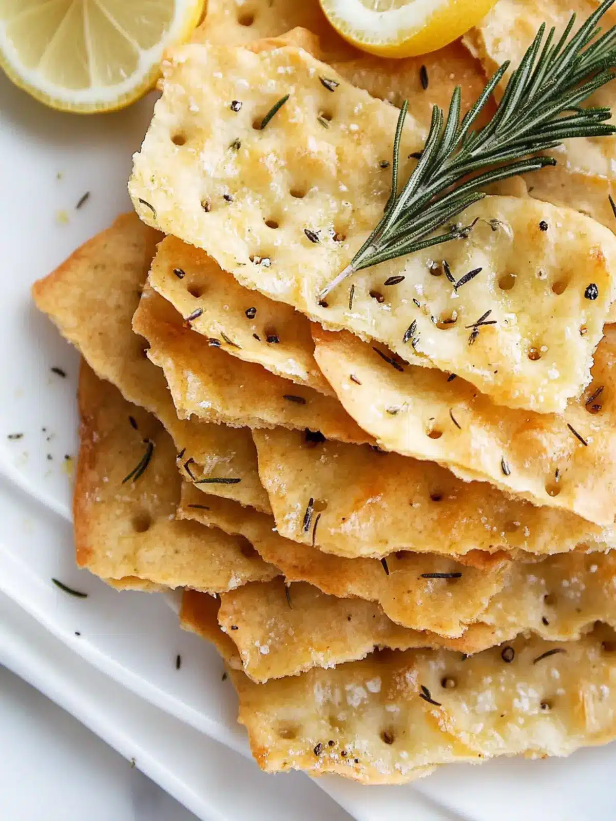 Lemon Rosemary Flatbread Crackers That Wow Your Taste Buds 4 Lemon Rosemary Flatbread Crackers