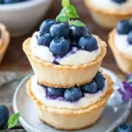 Blueberry Cheesecake Cookie Cups Bliss – Perfect Summer Dessert 6 Blueberry Cheesecake Cookie Cups