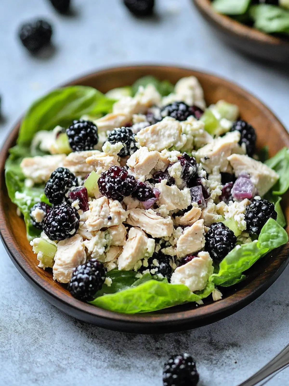 Low Carb Blackberry Cottage Cheese Chicken Salad Delight 4 Low Carb Blackberry Cottage Cheese Chicken Salad