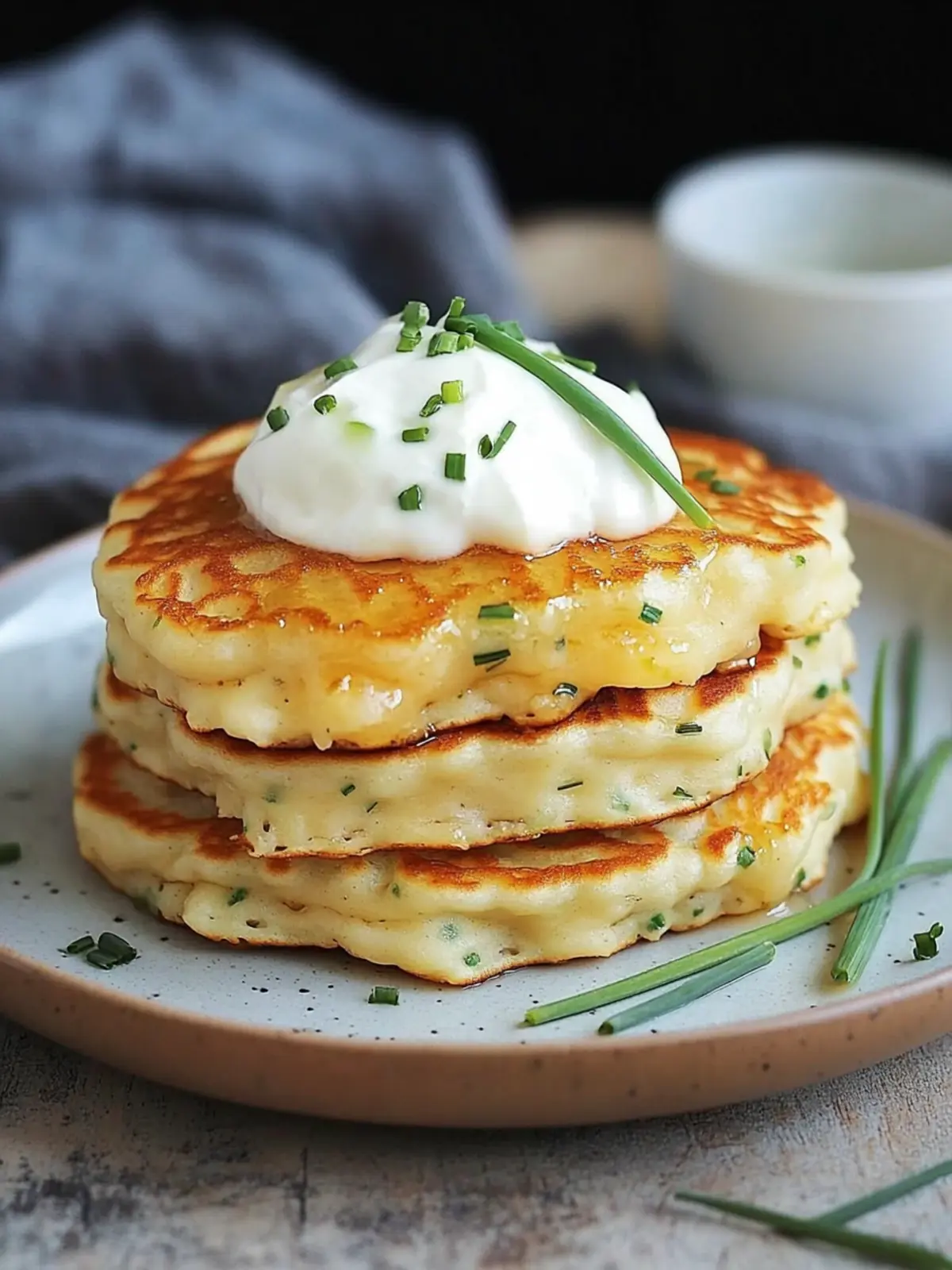 Cheese & Chive Pancakes