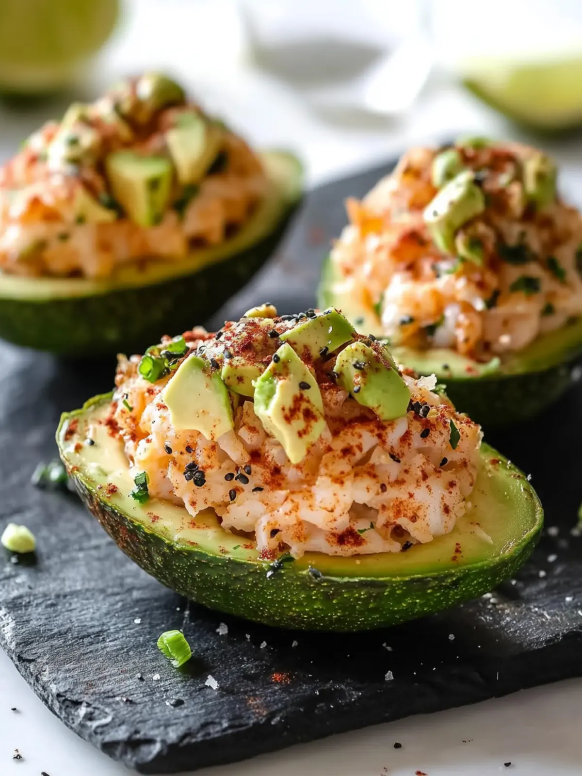 California Spicy Crab Stuffed Avocado: Quick Keto Delight 4 California Spicy Crab Stuffed Avocado