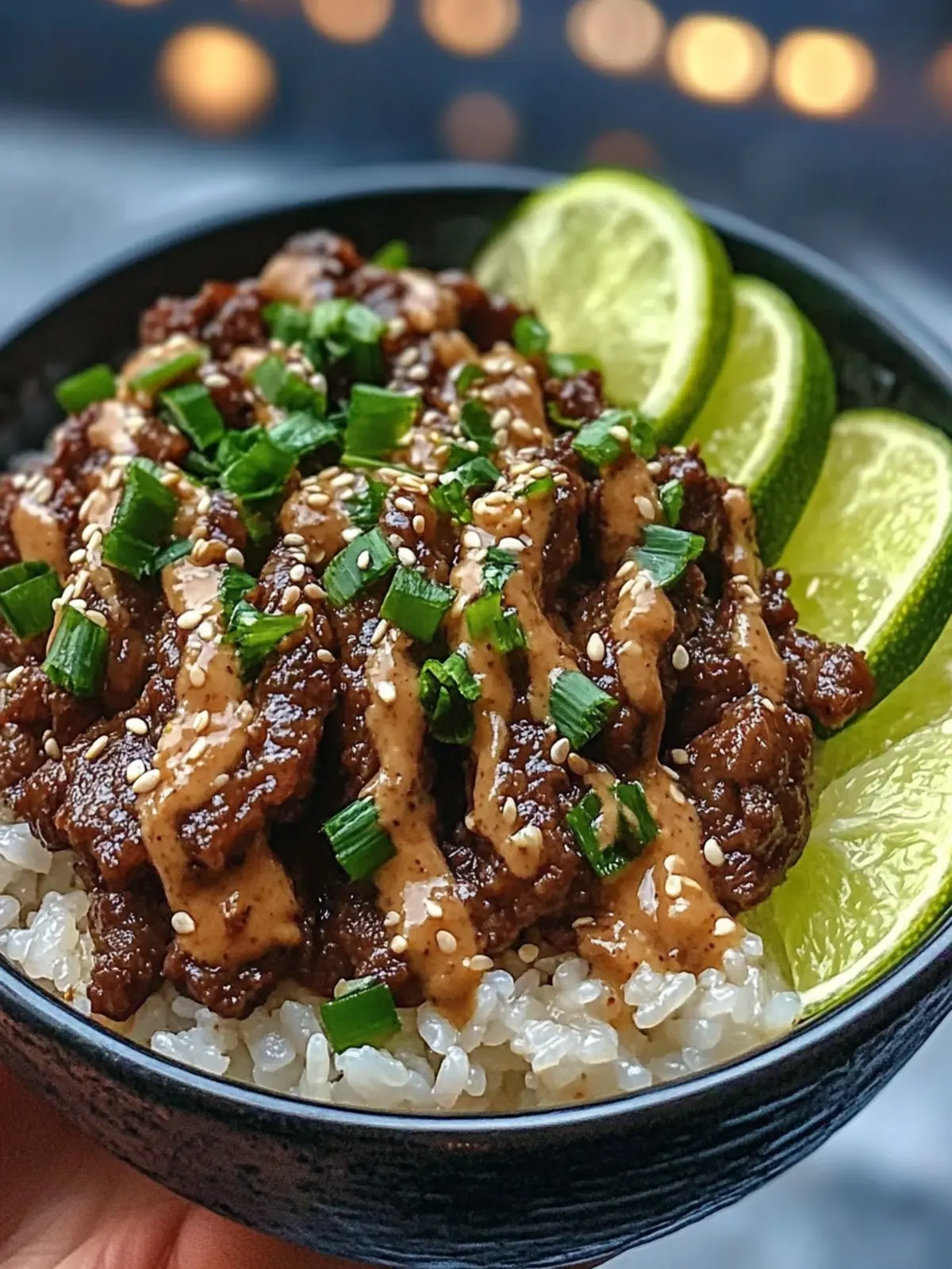 Delicious Honey Soy Beef Rice Bowls with Zesty Ginger Lime Sauce 3 Honey Soy Beef Rice Bowls with Ginger Lime Sauce