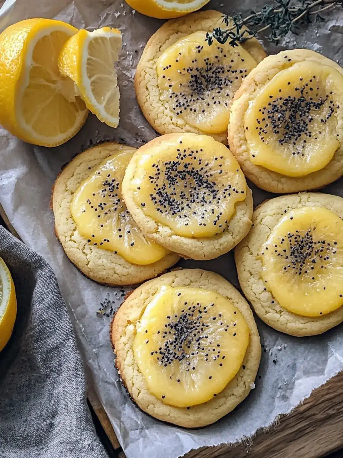 Lemon Curd Cookies with Crunchy Poppy Seeds Delight 2 Lemon Curd Cookies