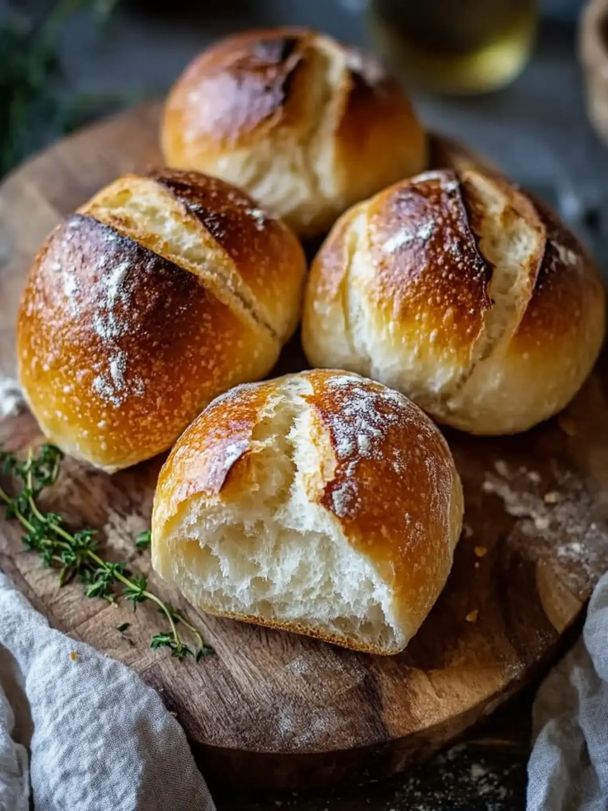 Crusty French Bread Rolls: The Ultimate Homemade Comfort Treat 2 Crusty French Bread Rolls
