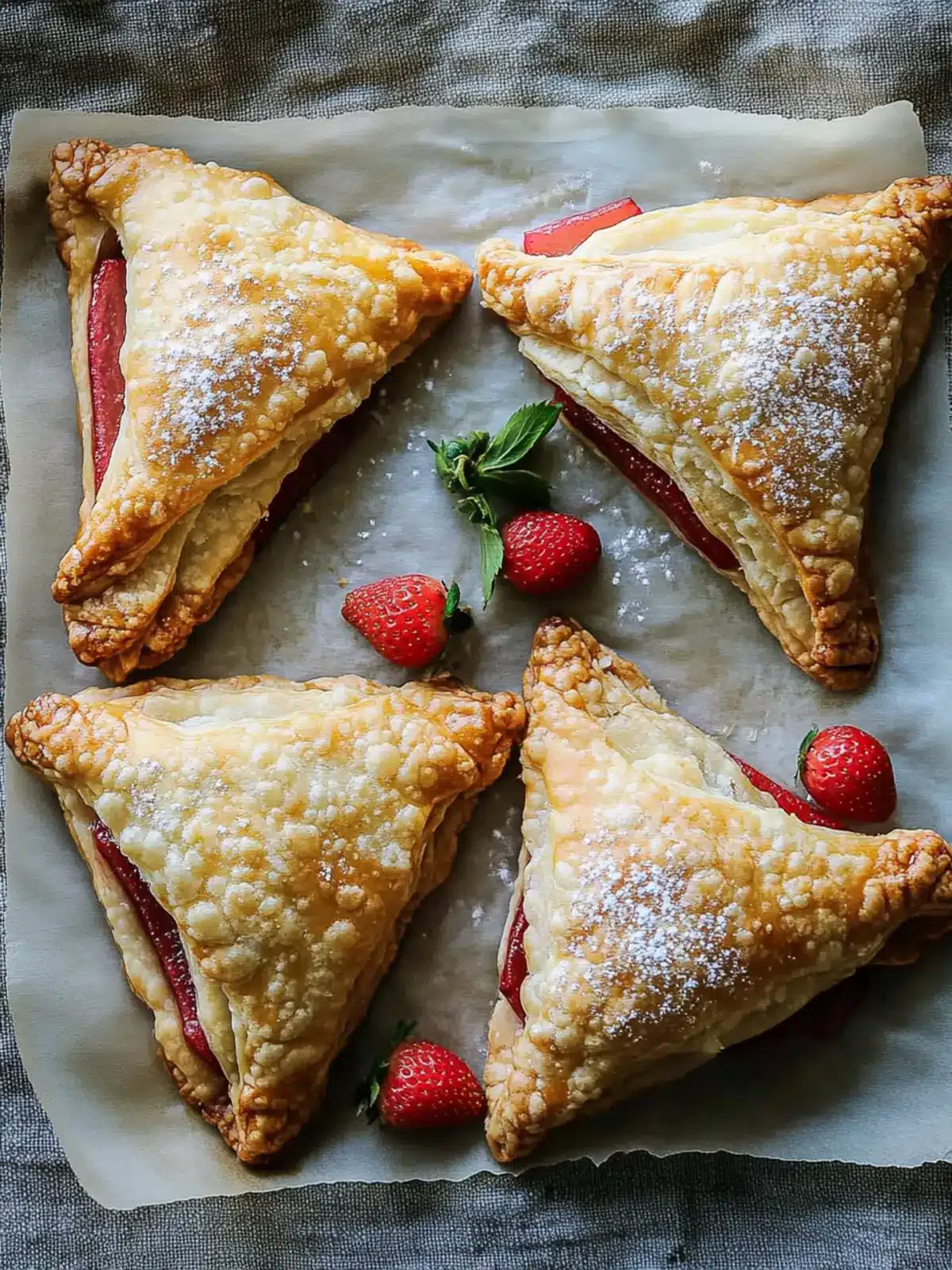 Irresistible Strawberry Rhubarb Turnovers for Sweet Moments 5 Strawberry Rhubarb Turnovers