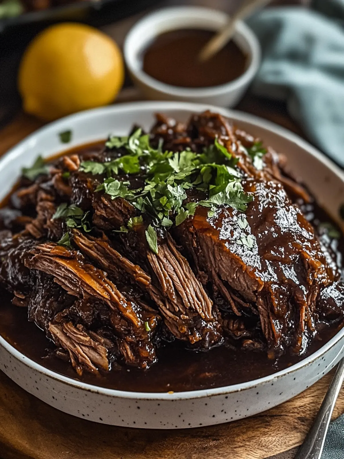 Caramelized Pulled Beef Brisket