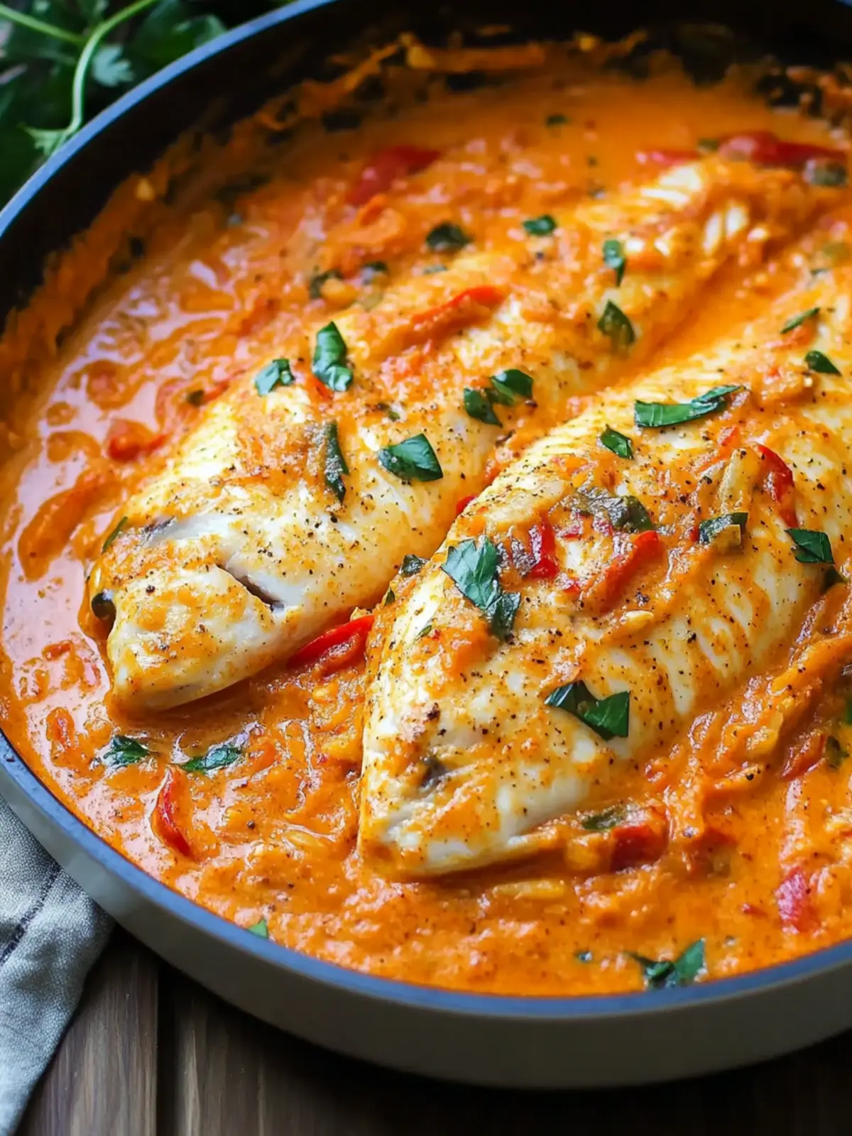 Savory Tilapia in Roasted Pepper Sauce for Easy Weeknight Dinners 2 Tilapia in Roasted Pepper Sauce