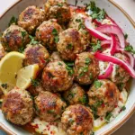 Savory Turkish Meatballs with Creamy Yogurt Sauce Delight 10 Turkish Meatballs