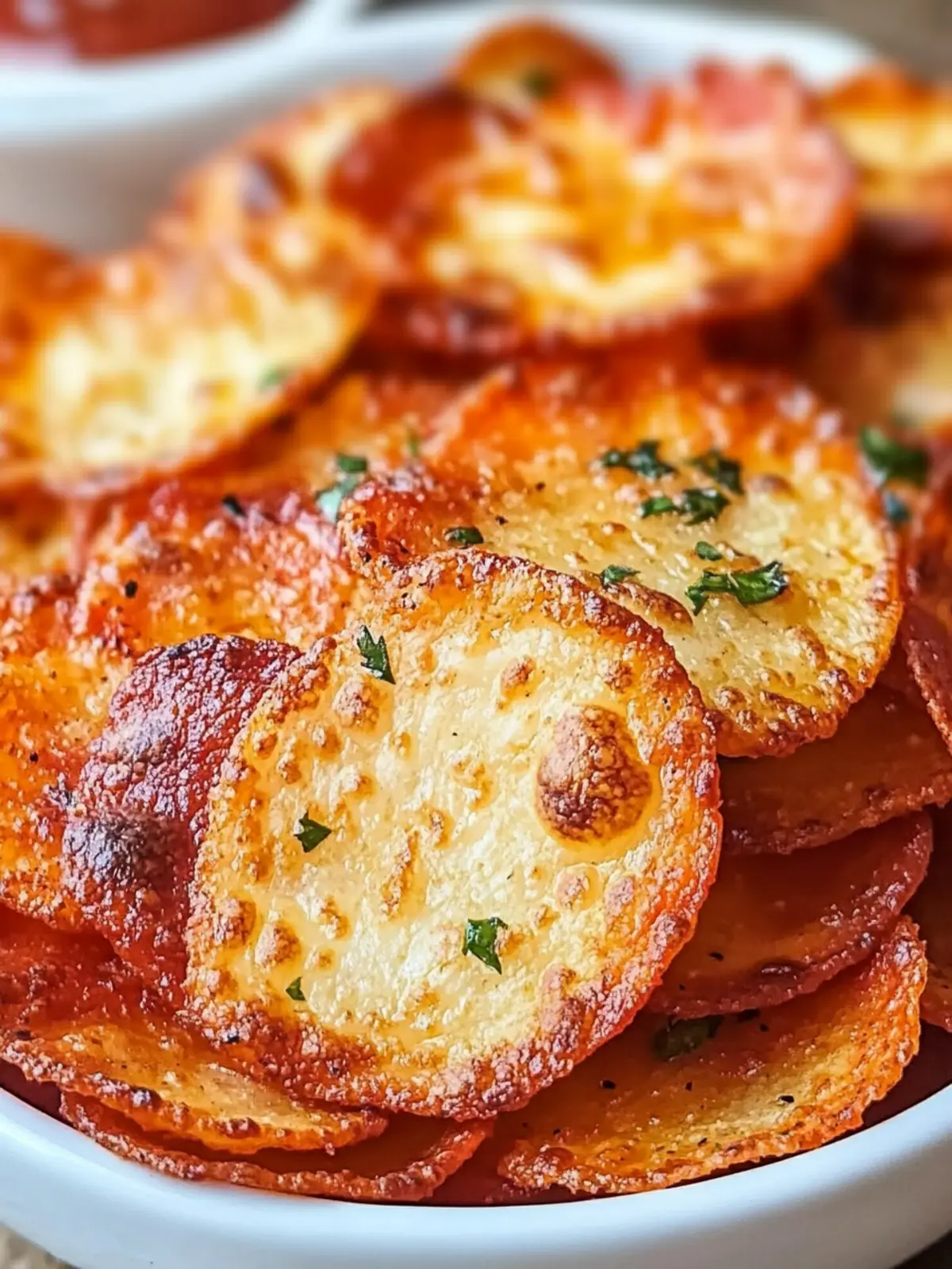 Savor 2 Ingredient Pizza Chips for a Guilt-Free Snack 3 2 INGREDIENT PIZZA CHIPS