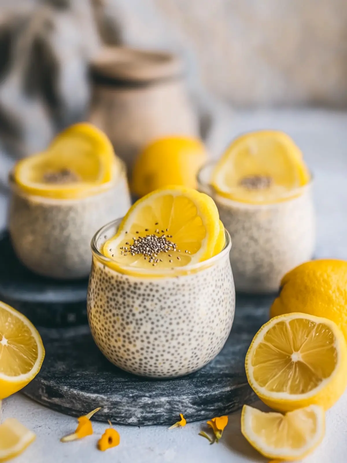 Deliciously Creamy Lemon Chia Pudding for a Refreshing Treat 4 Lemon Cream Chia Pudding